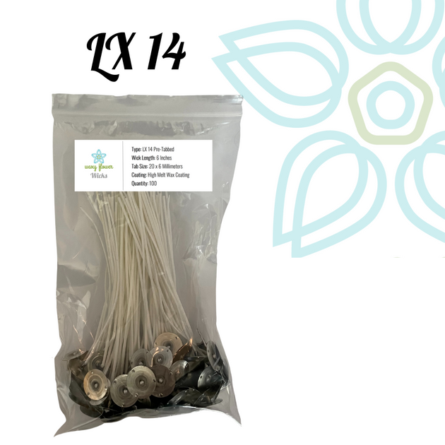 LX 16, 6 Pretabbed Candle Wicks for Votive Candles