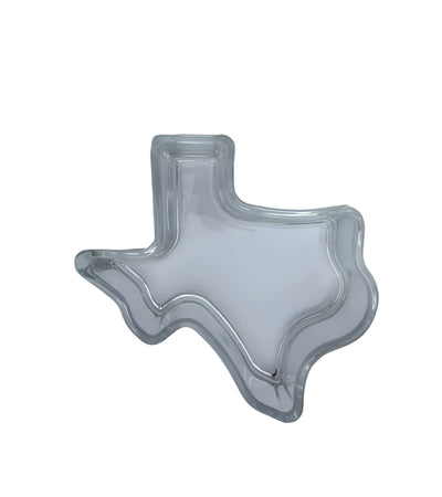 NEW!  Texas Shaped Glass Candy Dish
