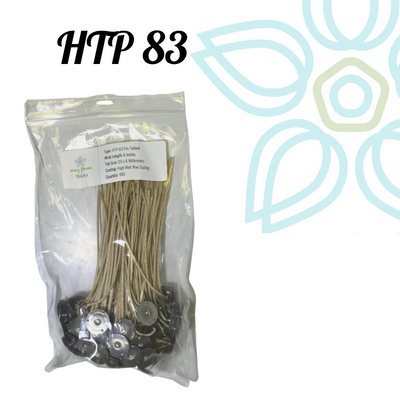 HTP 83- 6" PreTabbed Wick (Pack of 100)